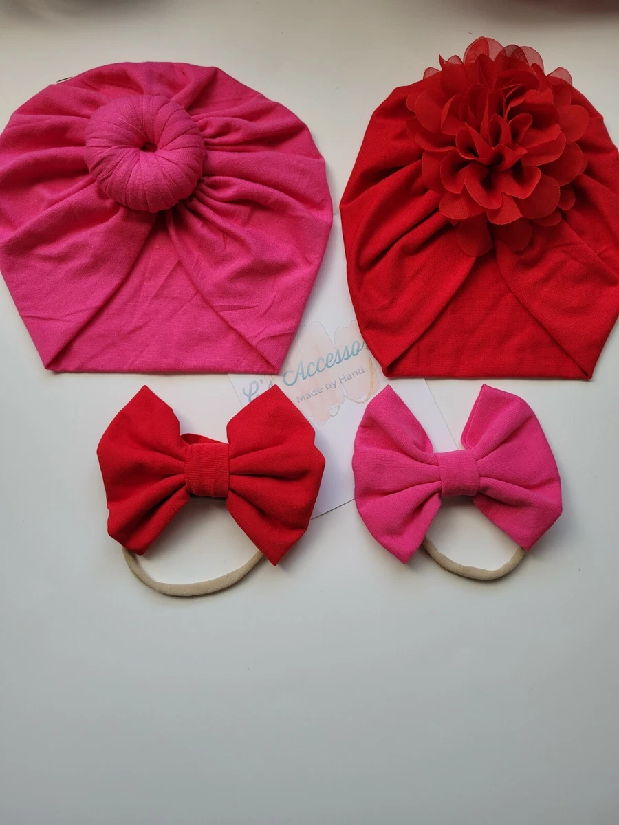 Turbantes para bebes . Set 2 turbantes y 2 mo os para bebes eBay