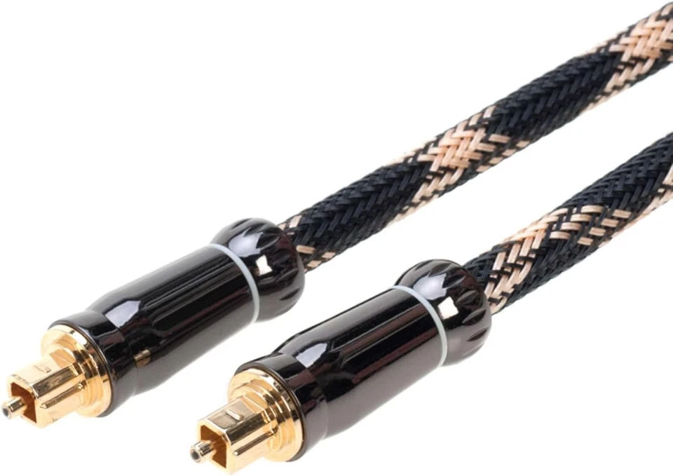 2 x 1.5FT Premium Toslink Optical Audio Cable Digital Fiber Optic Cord Sound Bar - Image 3 of 3