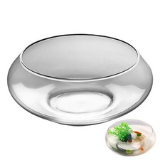 Fish Bowl Glass Large Hydroponics Flower Pot Shallow Round Wide