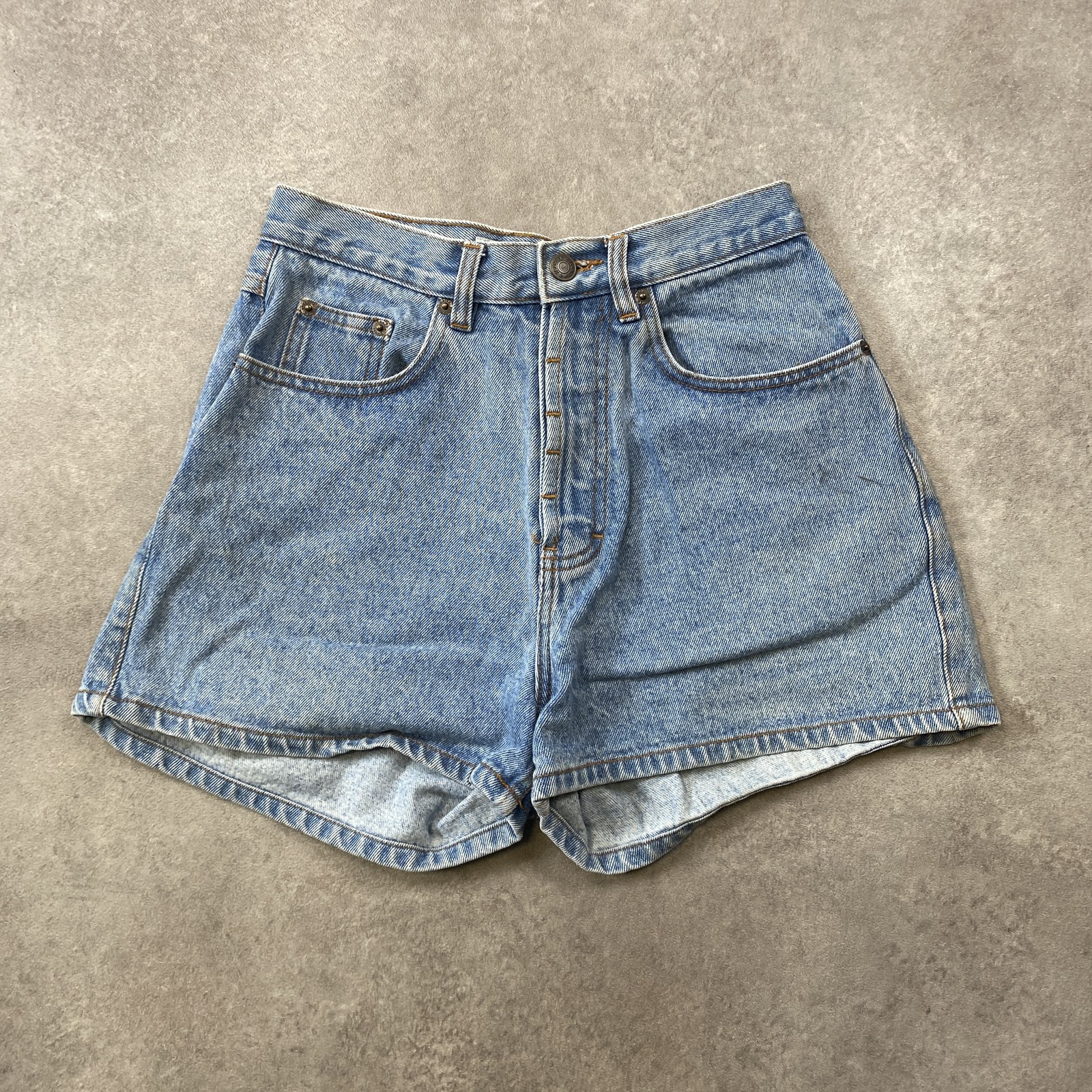 Pantalones cortos de mezclilla Jeanjer para mujer de 27" de tiro alto vintage...