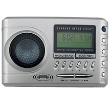 Sharper Image Travel Soother 20 Radio Alarm Clock With Case SI621 Works 