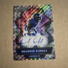 Wild Card 2021 Alumination Brandin Echols Autographed Holo-Lux Silver /99 Footb…