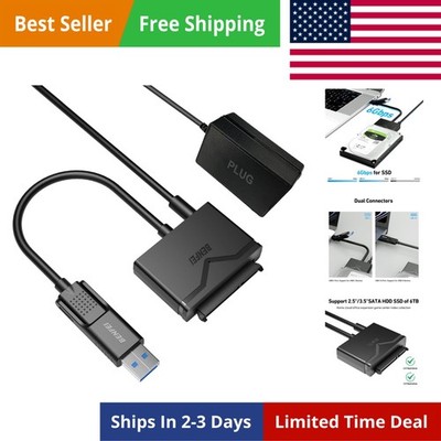 SATA to USB 3.0 Cable, USB 3.0 to SATA III Hard Drive Adapter Compatible for ...