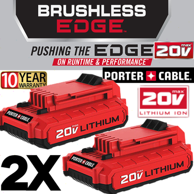 #ad 2PACK For PORTER CABLE 20V Lithium Ion 20 Volt Max 4.0AH Battery PCC680L PCC685L $29.00