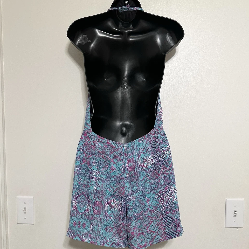 Forever Twenty One Slinky Backless Forrado Mameluco Jersey Halter Jr Talla M Beachy Foto 2 de 4