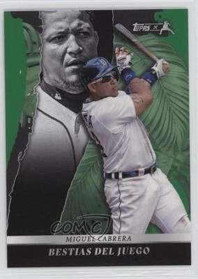 2022 Topps X Juan Soto Bestias Del Juego Green 46/75 Miguel Cabrera #43 7k6