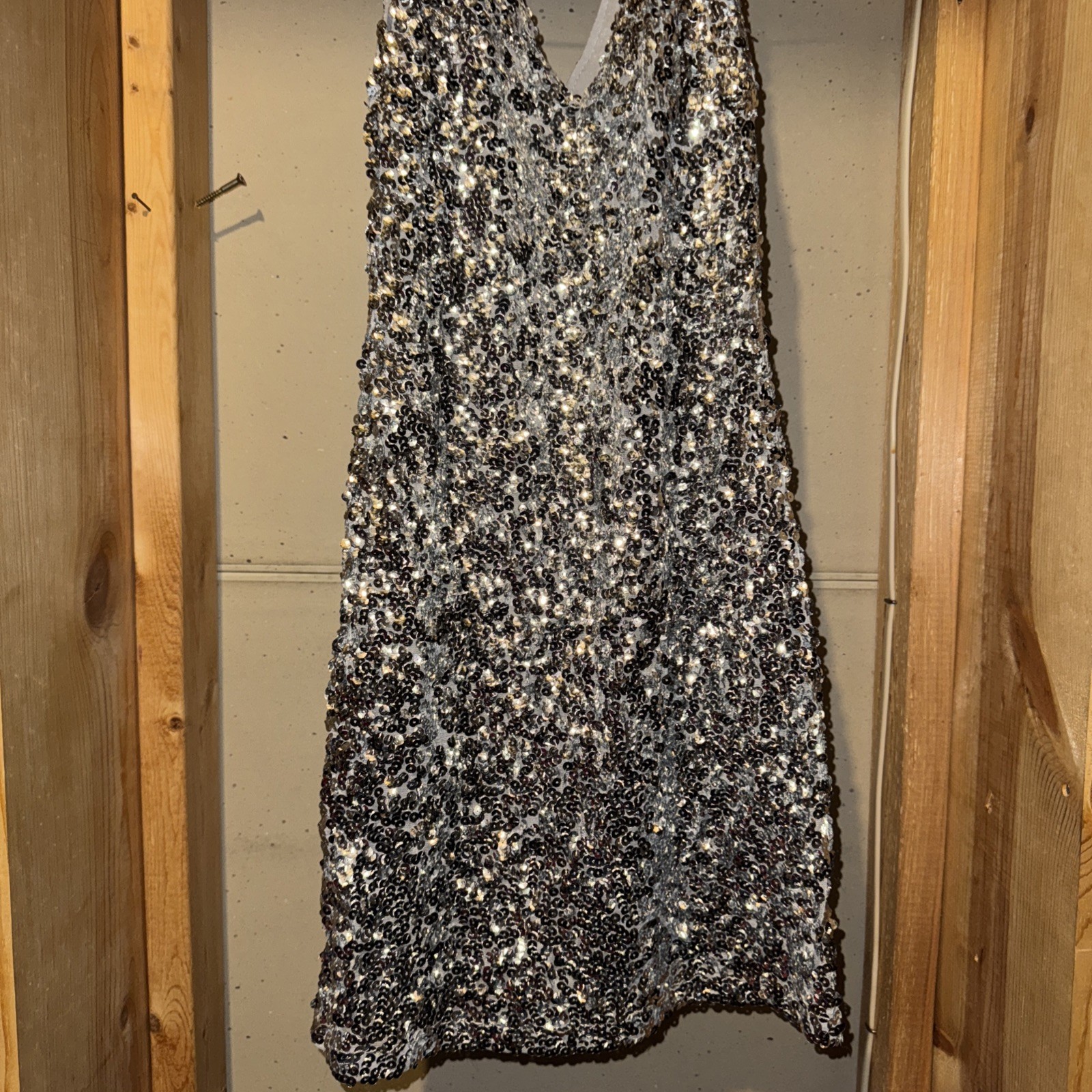 Silver sequence dress - image 1