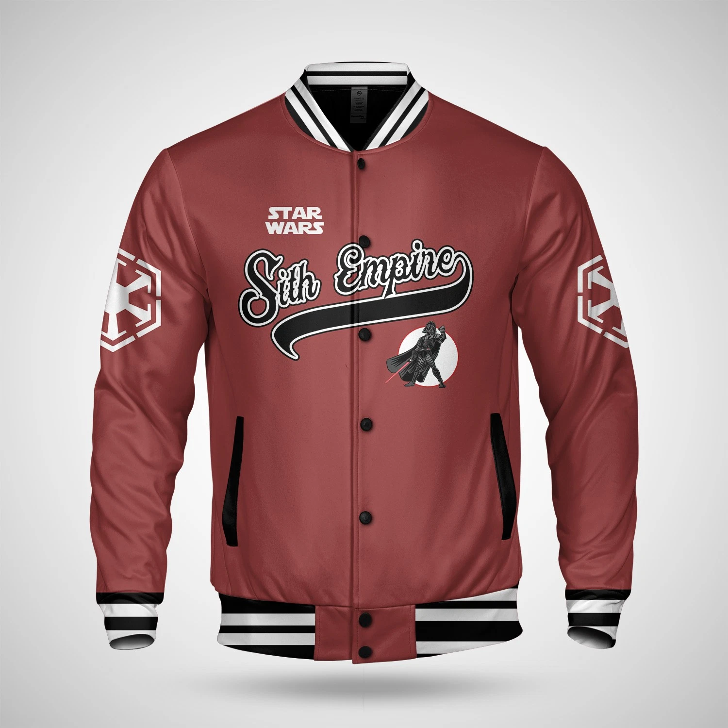 Personalized Star Wars Sith Empire Galaxy's Edge Baseball Jacket for Him