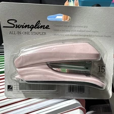 Pink Swingline All In One Stapler With Staples Built in Staples Included NEW