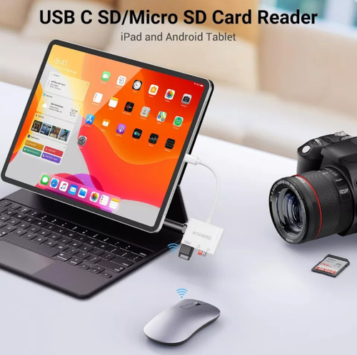 For KiWiBiRD USB C SD Card Reader, Micro SD to Type C OTG Adapter for SDHC SDXC - 第 5/6 張圖片