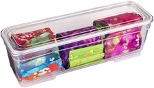 6971ag Xl Bins With Lids 4pack 4 Extra Long Art  Craft Organizer Boxes Clear