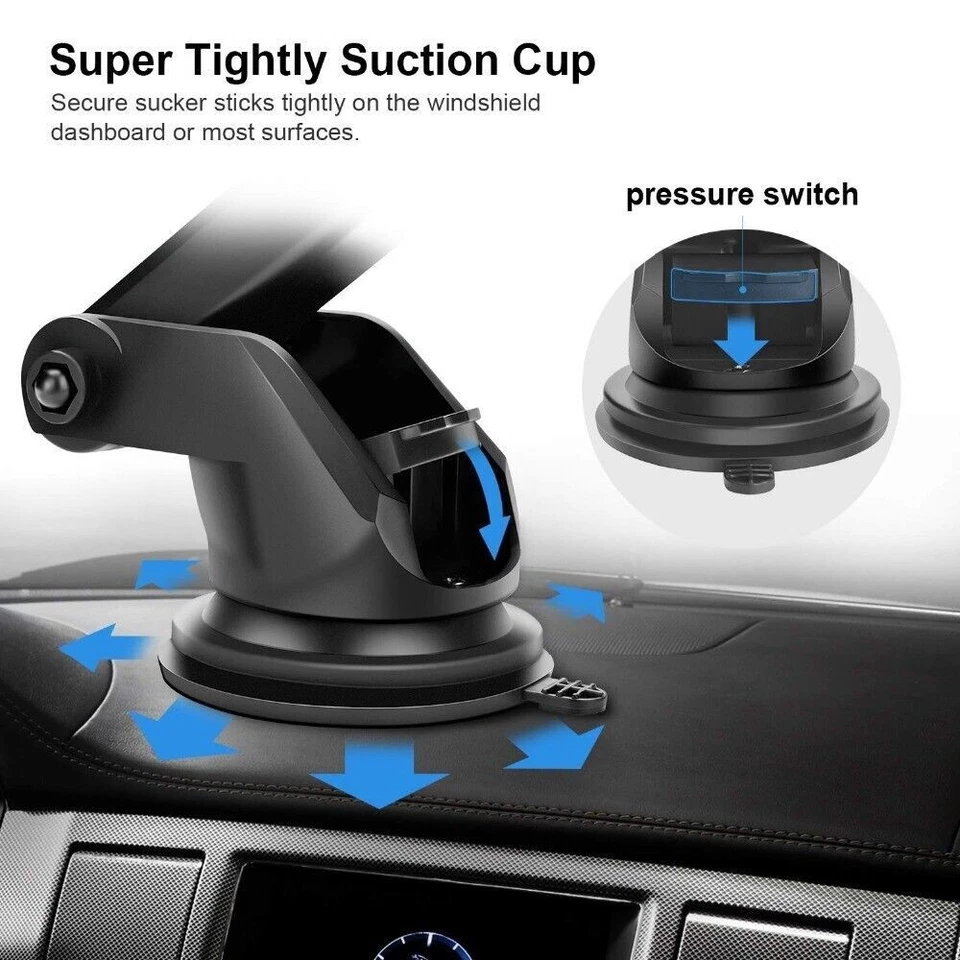 Wireless Car Charger Fast Charge Mount Air Vent Phone Holder for iPhone Samsung - Image 2 of 4
