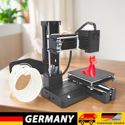 Mini 3D Printer Easy To Use Entry Level 100X100X100mm for Beginner (Black US)