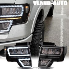 One Pair For 2009-2014 Ford F-150 Led Drl Startup Animation Reflector Headlights One Pair For 2009-2014 Ford F-150 Led Drl Startup Animation Reflector Headlights