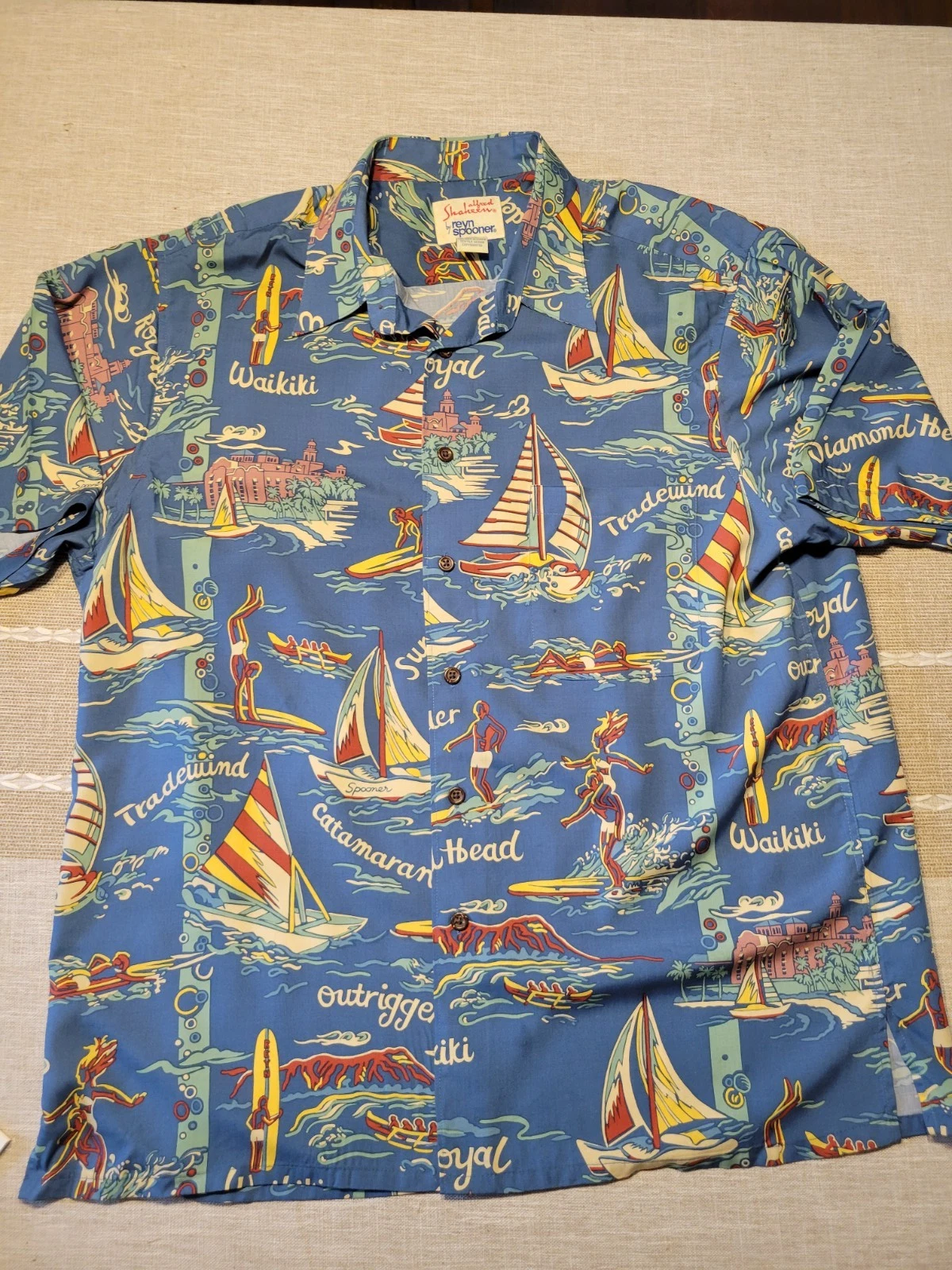 Reyn Spooner Alfred Shaheen Aloha Hawaiian Shirt Size L
Opens in a new window or tab