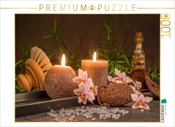 Calvendo Puzzle Romantischer Kerzenschein | 1000 Teile Lege-GrößE 64 × 48 Cm Fot-image