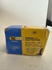 Tacwise 0773 16G 63mm Angled Finish Nails Galvanised 2500 Pack 16GA DCN660 IM65A 0.0060 per staple