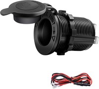 12V Steckdose ZigarettenanzüNder Wasserdicht FüR Boot Motorrad Auto Mit Kabel