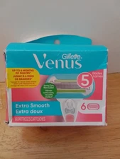 Gillette Venus Extra Smooth Refill Cartridges 6 Count 5 Blades