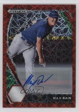 2021 Panini Prizm Draft Picks Red Velocity Prizm Auto Max Bain #PDP210 Auto 0q3