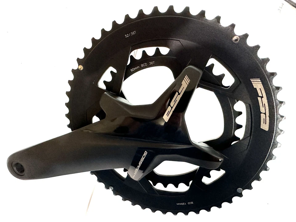 Pedivela de liga de bicicleta de estrada Gossamer Pro 2x ABS BB386 EVO 36/52, 11 spd, 170mm NOVA - Imagem 2 de 4