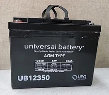 new ~ UPG UB12350 12V 35Ah Wheelchair Medical Mobility Battery 