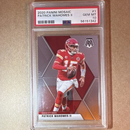 2020 Panini Mosaic Patrick Mahomes II #1 PSA 10 Kansas City Chiefs Football