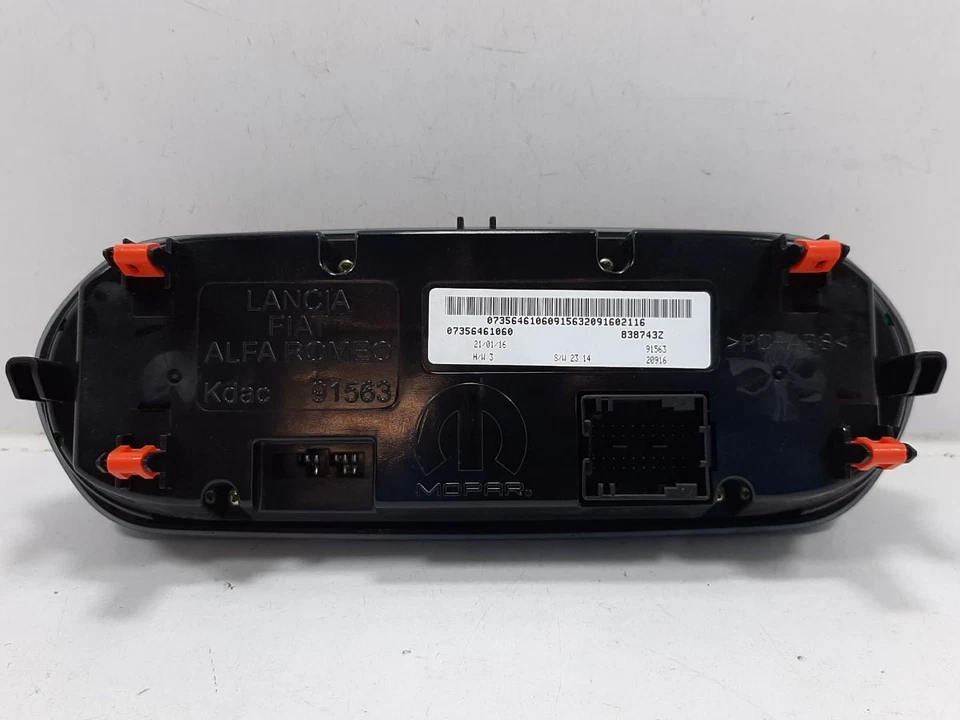 JEEP RENEGADE M-JET LIMITED 2016 Heater Control Panel 735646106 - Image 4 of 4