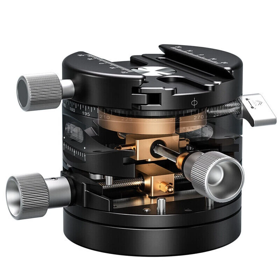 Cabezal engranado 3D Leofoto G20 con placa QR cabezal trípode para cámara nuevo Foto 2 de 4