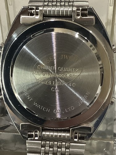 ORIENT QUARTZ GS741107 "JAPAN Años 80" ALL S. STELL ¡¡NEW OLD STOCK!! (VER FOTOS - Imagen 9 de 9