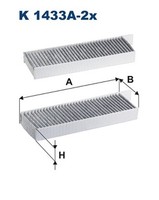 Filtron Innenraumfilter K 1433A-2X Aktivkohlefilter FüR Opel Corsa P2JO Mokka 2