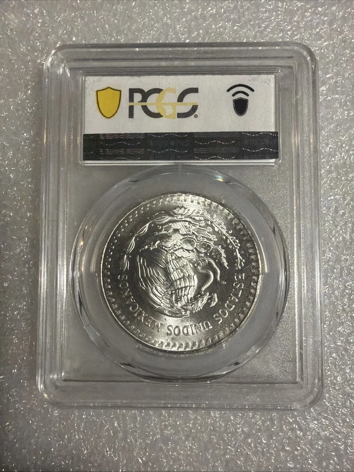1985-Mo Mexico 1 Onza Libertad Silver PCSG MS67 - Image 2 of 2
