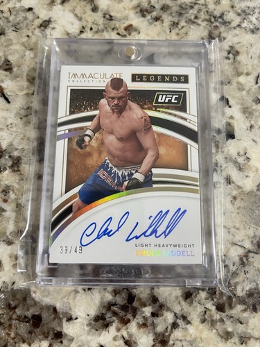 2022 Panini UFC Immaculate Collection Chuck Liddell ON-CARD Auto /49