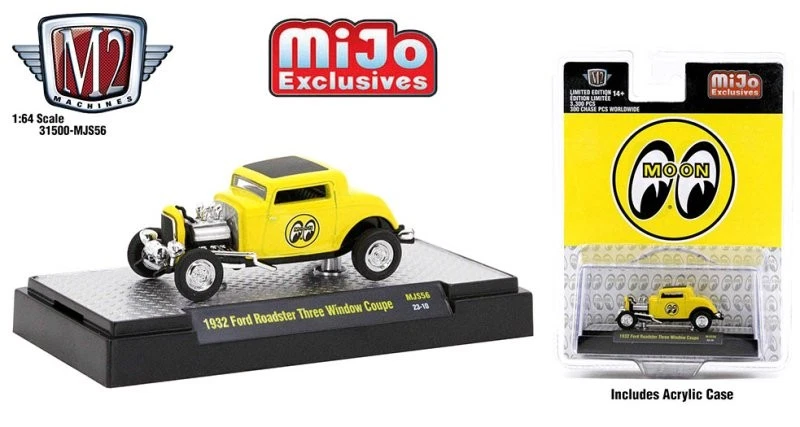 FORD Roadster 3-Window Coupe - 1932 - Mooneyes - M2 1:64 - Bild 4 von 4