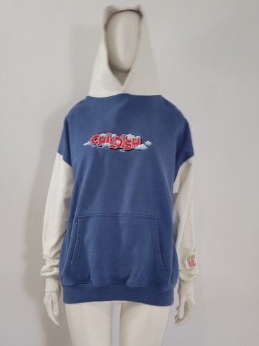 Childish Theme Park Hoodie Men's (L) Blue White Graphic Large Oversized TGF 50" - 第 13/14 張圖片