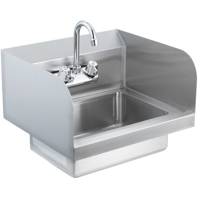 17''x 15'' Commercial Hand Wash Sink Wall Mount Basin Stainless Steel
