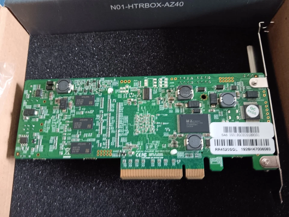 HIGHPOINT TECHNOLOGIES RR4520SGL 8PORT PCIE2 X8 H/W RAID HBA - Image 3 of 4