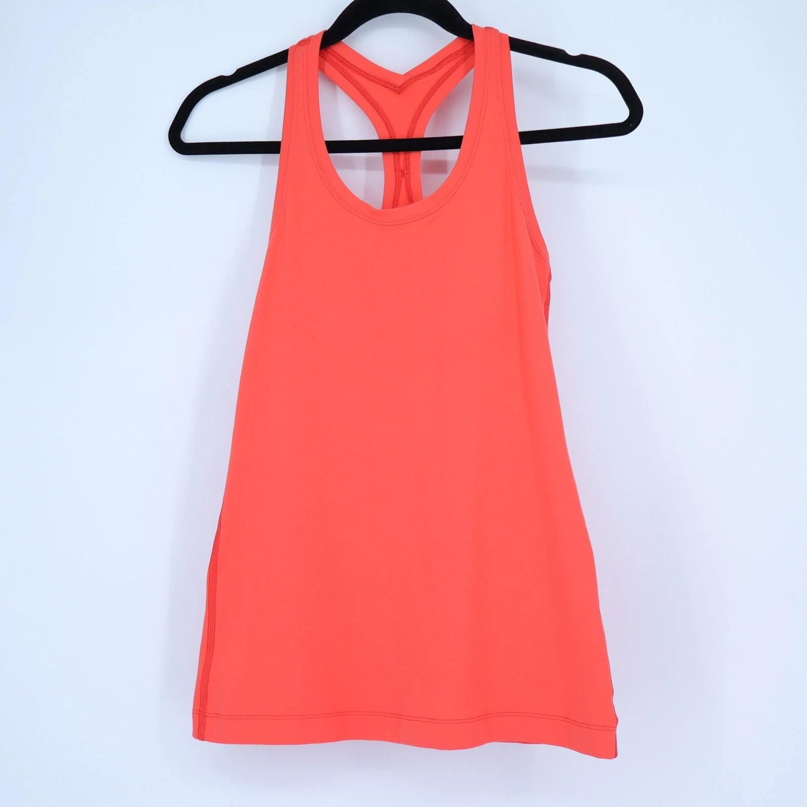 LULULEMON Cool Racerback Coral Knit Tank Top Cape Red Active Women's 4