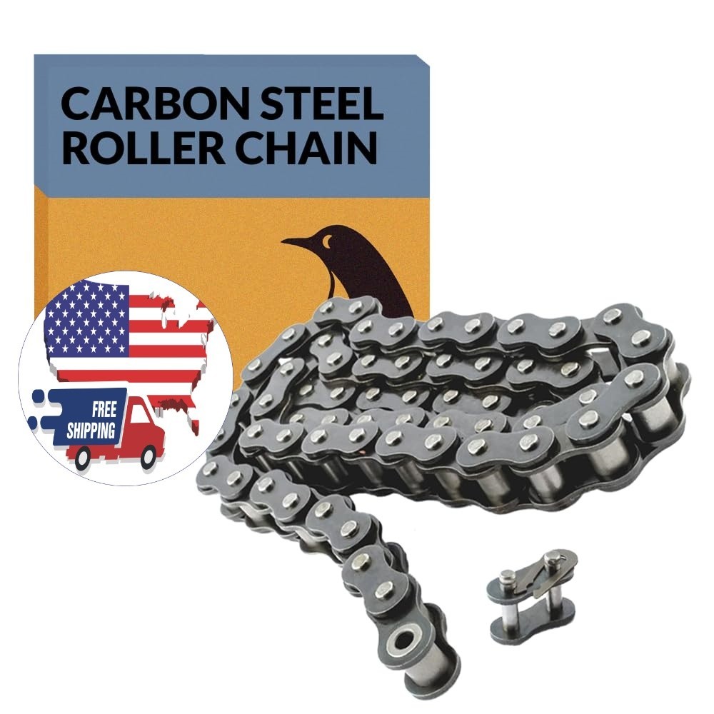 Cadenas de acero al carbono para bicicletas, minimotos, motocicletas y karts, US