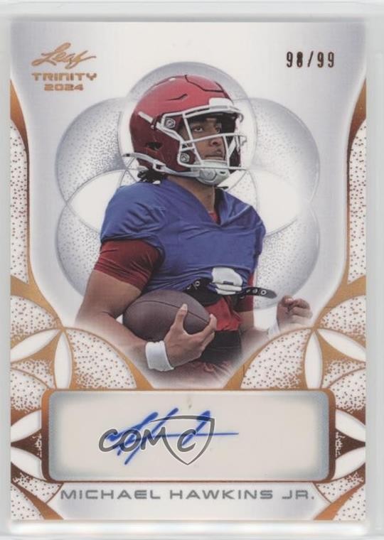 2024 Leaf Trinity /99 Michael Hawkins Jr #BA-MHJ Auto 1pe6