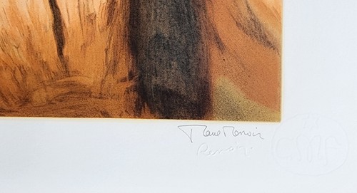 Pierre August Renoir Lithograph Signed by Paul Renoir "Deux Filletts" - Picture 5 of 6