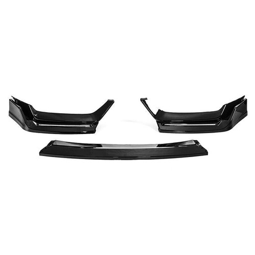 LABIO PARACHOQUES DELANTERO LED NEGRO BRILLANTE CON LUZ L PARA HONDA CIVIC Si 2017-2021 hatchback - Imagen 11 de 14