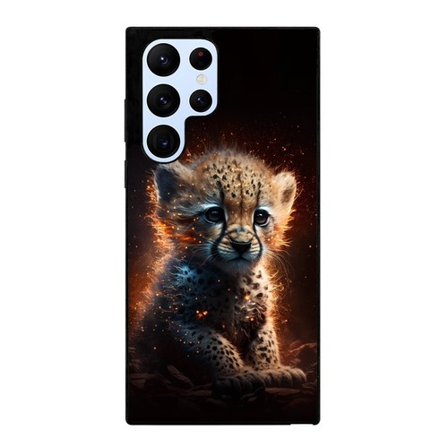 For Samsung S7 S8 S9 S10 S20 Plus Lite Plastic Cover nature baby Leopard Cheetah - 第 11/25 張圖片