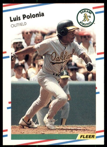 1988 Fleer #292 Luis Polonia Rookie - Bild 3 von 4