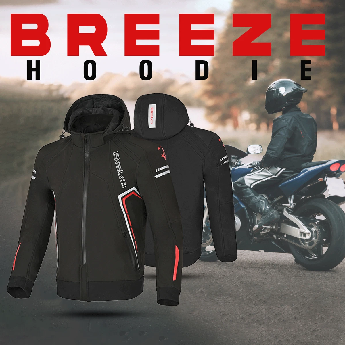 Motorcycle top protective hoodie