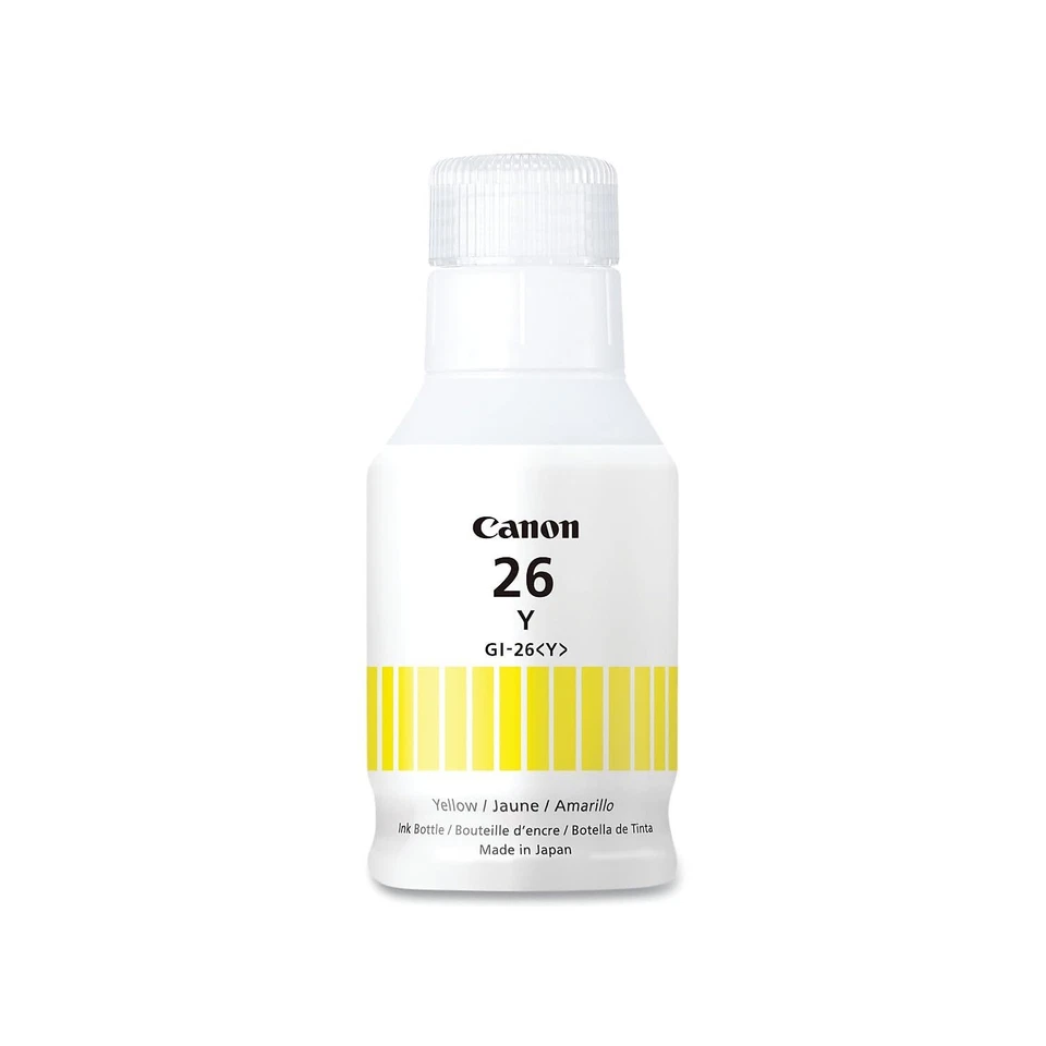 Canon GI 26 Yellow Ink Pigment for Inkjet Printers Easy to Use Sharp Color - Image 3 of 3
