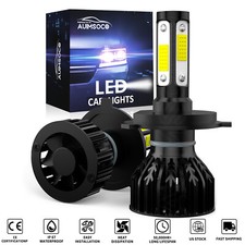 For 1998-2000 Toyota Corolla Led Headlight Kit 9003 H4 6k White Hilo Cob Bulbs