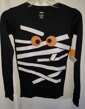boys GYMBOREE HALLOWEEN PAJAMA TOP SHIRT NEW size 14 MUMMY EYEBALLS