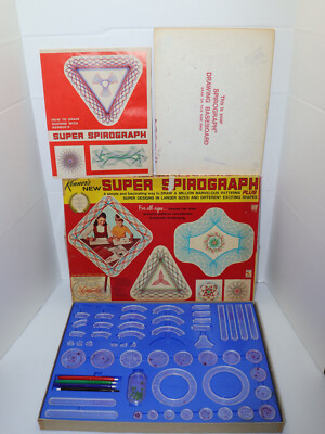 Vintage 1969 Kenner 2400 Super Spirograph  Missing 3 Pieces - as seen in photo