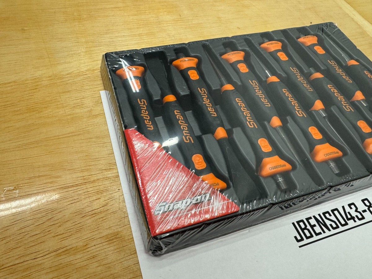 Snap-on Tools NEW ORANGE 10 Piece Soft Grip Punch and Chisel Set